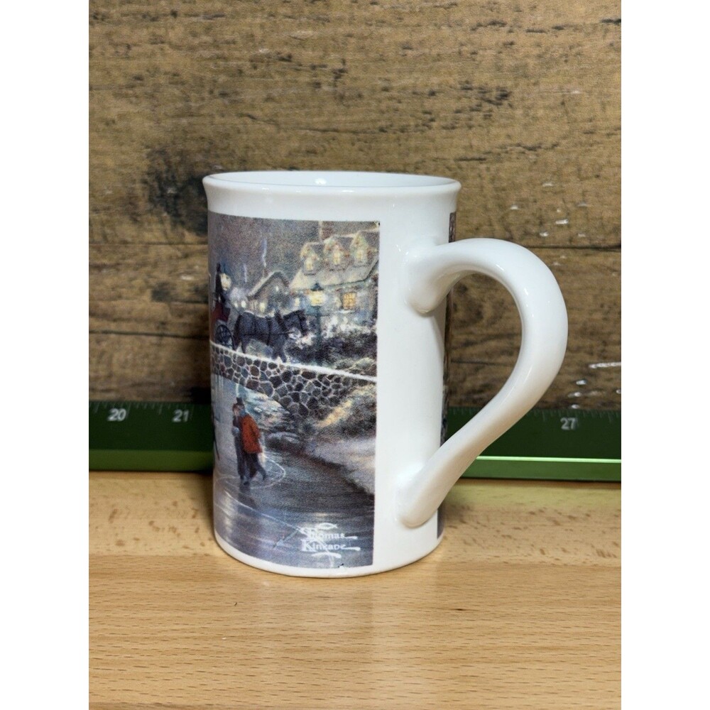🔥Thomas Kinkade Holiday at Everett's Cottage  2016 Coffee Tea Mug 12 oz - Picture 6 of 12